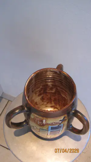 Henk Potters - Kleurrijke vaas met drie oren. kopen? Bied vanaf 60!