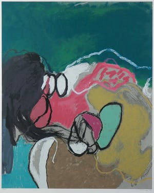 Henk van Vessem - Zeefdruk, Zonder titel - Ingelijst kopen? Bied vanaf 40!