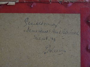 Piet Kraus - Ets , Gezicht op de Biesbosch – gesigneerd & ingelijst – 1944 kopen? Bied vanaf 1!
