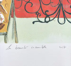 Jan Van Imschoot - La beauté incessible, zeefdruk kopen? Bied vanaf 250!