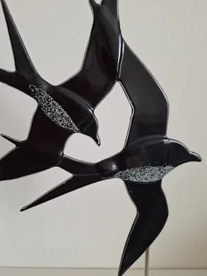 Onbekend - 'In vogelvlucht', glaskunst kopen? Bied vanaf 20!