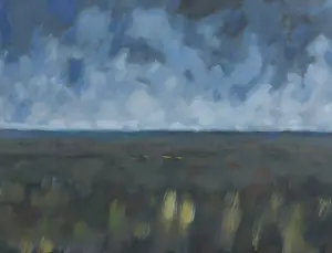 Janus Nuiten - Olieverf op doek, Tweeluik landschap - Ingelijst kopen? Bied vanaf 100!