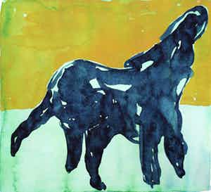 Ad van Riel - Blue Animal verkocht voor € 30!