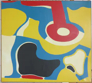 Nic Blans (sr.) - Olieverf op doek, Agressie - Ingelijst (Zeer groot) kopen? Bied vanaf 1!