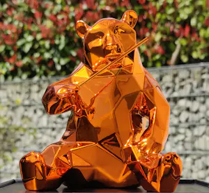 Richard Orlinski - PANDA SPIRIT (ORANGE EDITION) kopen? Bied vanaf 250!