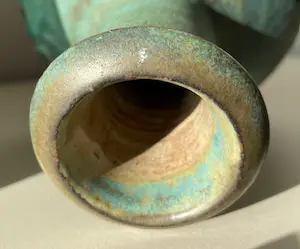 Niet of onleesbaar gesigneerd - Kunst Keramische steengoed flesvaas gesigneerd BB kopen? Bied vanaf 1!