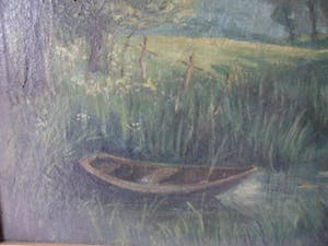 Adriaan Terhell - Terhell Adriaan Pseudoniem voor CH.Petit. Olie op doek.Vissers aan de waterkant. kopen? Bied vanaf 60!