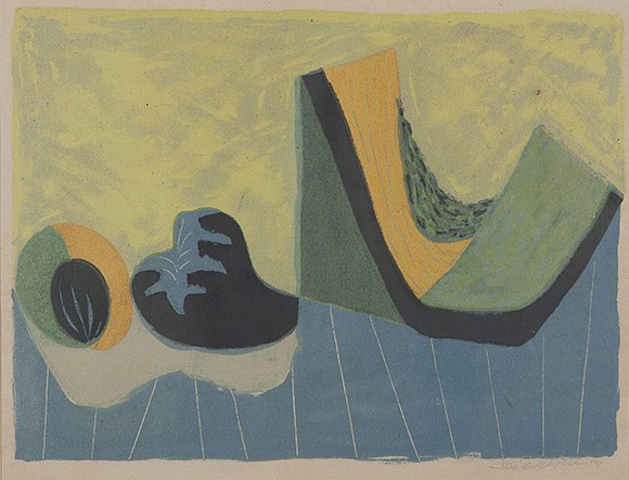 Daniel den Dikkenboer - Compositie - 1954 - Zeefdruk op papier - gesigneerd r.o. - BKR Rotterdam kopen? Bied vanaf 10!