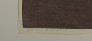 Leo van Steensel - Ets, Shelter - Ingelijst (Groot) kopen? Bied vanaf 40!