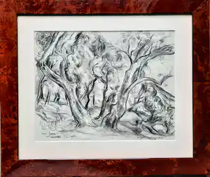 Matthieu Wiegman - Bomen bij Menton. verkauft für € 250!