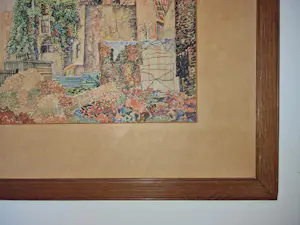 Frieda Hunziker - Aquarel met gevels en tuinen van huizen kopen? Bied vanaf 750!