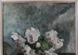 Henri Frederic Boot - Stilleven met witte rozen kopen? Bied vanaf 200!
