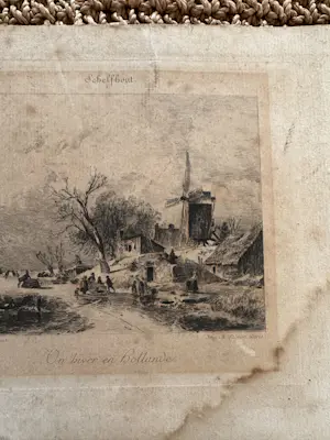 Andreas Schelfhout - Un hiver en Hollande kopen? Bied vanaf 15!