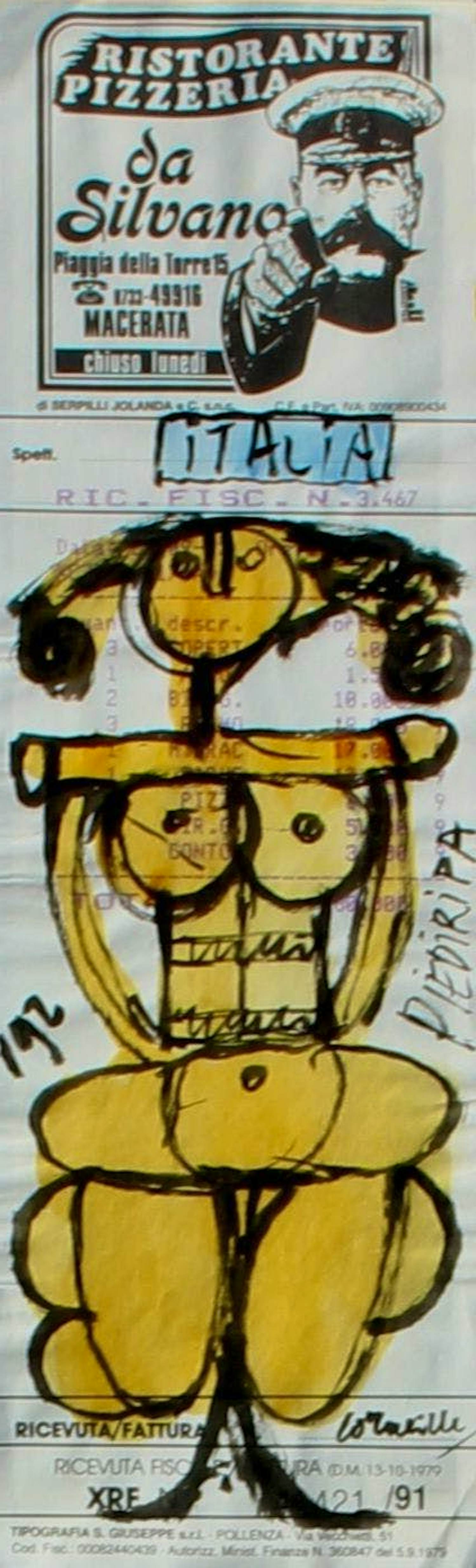 Corneille - Beschilderde restaurant bon: Piediripa Italia - 1992 (nette lijst!) kopen? Bied vanaf 799!