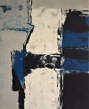 John Foppen - Composition In Blue Blue.........# K 05. XL . GROOT. kopen? Bied vanaf 189!