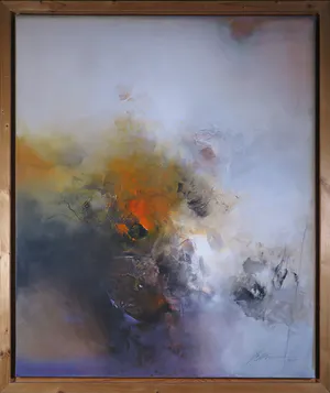 Gabriele Mierzwa - Olieverf op doek, Abstracte compositie - Ingelijst (Groot) kopen? Bied vanaf 100!