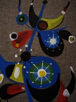 Niet of onleesbaar gesigneerd - circa 1970 - Interessant Surrealistisch olieverf - gesigneerd Calvo kopen? Bied vanaf 10!