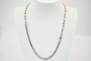 Z.G.A.N. 18 karaats Wit-gouden zg. "Valkenoog" collier - lengte 50 cm - kopen? Bied vanaf 1360!