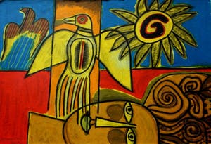 Corneille - Ingelijste zeefdruk - 2001 kopen? Bied vanaf 299!