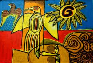 Corneille - Ingelijste zeefdruk - 2001 verkocht voor € 299!