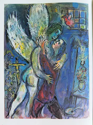 Marc Chagall - Le Village, Original-Farblithographie 1977 Mourlot 917 kopen? Bied vanaf 360!