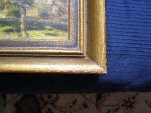 Niet of onleesbaar gesigneerd - Dorpsgezicht met kerktoren en bomen kopen? Bied vanaf 1!