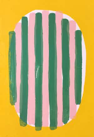 Adine Engelman - Abstracte compositie, monotype (unica) verkocht voor € 65!