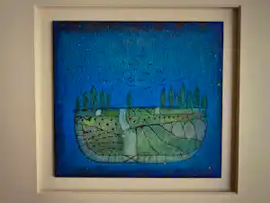 Rob van Hoek - Fascinerende - gelaagde - gemengde techniek "Toscane" - gesigneerd verkauft für € 50!