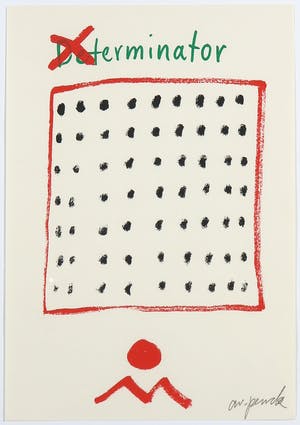 A.R. Penck - Zeldzame, handgesigneerde litho, Determinator kopen? Bied vanaf 1!