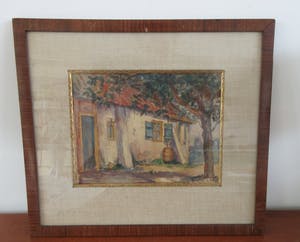 Suze de Lint - Aquarel Brabants Boerderijtje kopen? Bied vanaf 1!