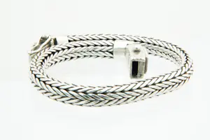 43 - MASSIEF (50+gr) 1e gehlt. Zilveren Buddha to Buddha armband - vossestaart kopen? Bied vanaf 140!