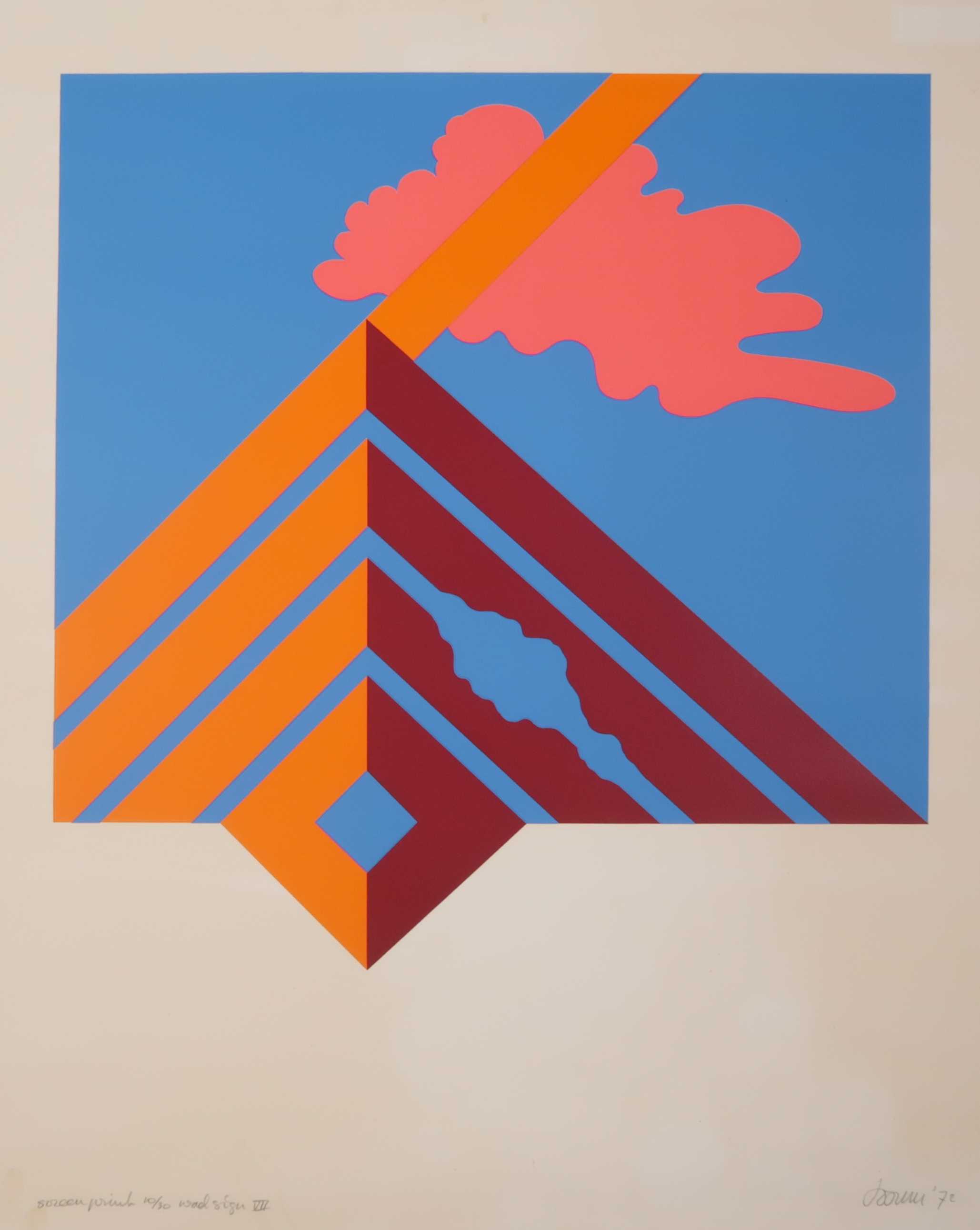 Josum Walstra - Zeefdruk, Wad sign VII kopen? Bied vanaf 1!