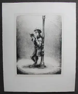 Andreas Paul Weber - Litho: Der leser kopen? Bied vanaf 150!