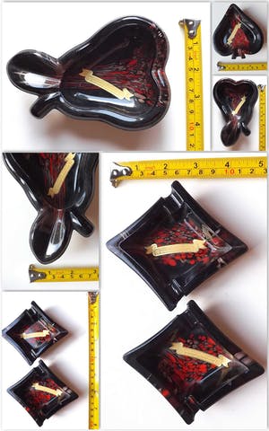 Vincenzo Nason - V. Nason eC - Aventurine Black and Copper Vintage Astrays (4x) kopen? Bied vanaf 1!