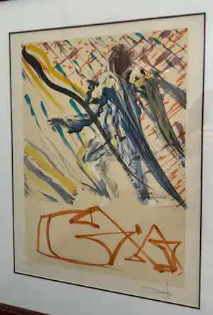 Salvador Dali - Litho Les Vitraux: LA PAROLA DIVINA verkocht voor € 650!