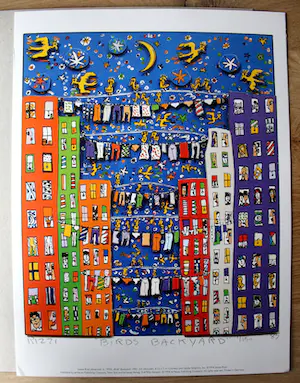 James Rizzi - printbook: met zes prints en een zeefdruk op de voorzijde(Nieuw!) kopen? Bied vanaf 50!