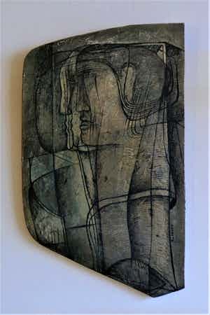 Frits van Eeden - Figuren, olieverf op paneel verkocht voor € 350!