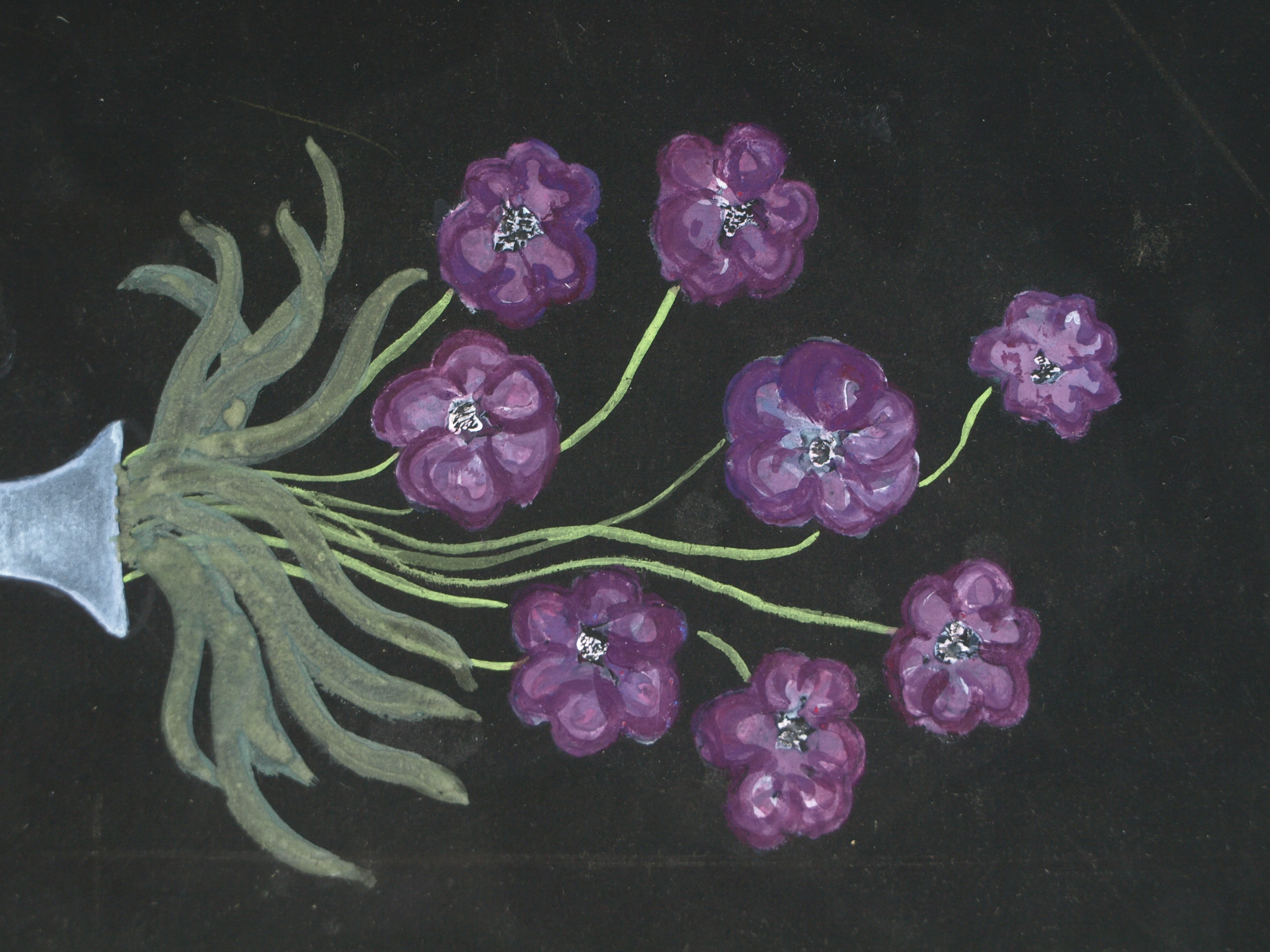 Bernard Canter - Bloemen in een vaas , Bloemstilleven - Olieverf op karton – ca 1940 kopen? Bied vanaf 30!