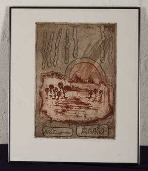 Jan Montyn - Zonder titel - 3/15 - 1996 - kleurenets op papier kopen? Bied vanaf 20!