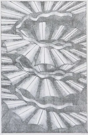 Cees Juffermans - Litho, Geometrische voorstelling kopen? Bied vanaf 1!