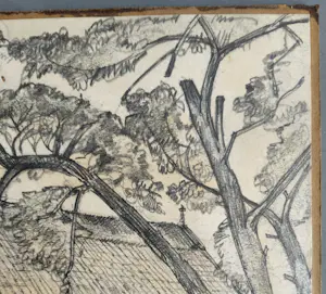 Jan Jans - Boerderij op het Tusveld Almelo - gesigneerde potloodtekening kopen? Bied vanaf 59!