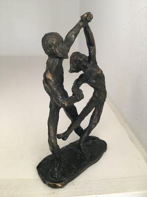Astrid Veldhuyzen-Koppen - Sculptuur “ DANSPAAR “. Gesigneerd kopen? Bied vanaf 75!