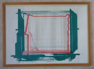 Marien Schouten - FIGURATIE / KLEURLITHO / 85x115cm / KADER / SIG kopen? Bied vanaf 75!