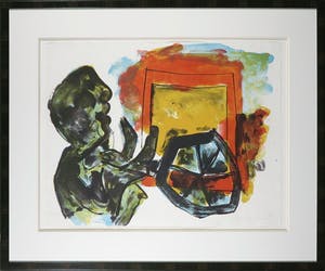 Jan Sierhuis - Litho, Vrachtwagenchauffeur - Ingelijst kopen? Bied vanaf 70!