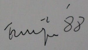 Hans Truijen - Ingelijste Inkttekening: bloemen voor.... - 1988 kopen? Bied vanaf 395!