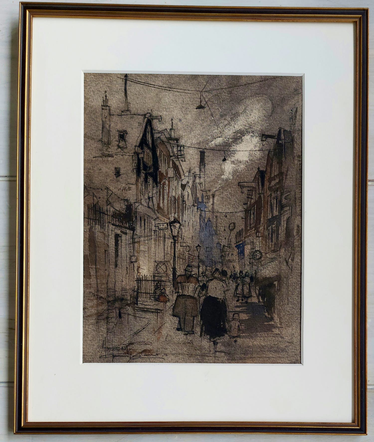 Jan Rijlaarsdam - Amsterdam straatscene verkocht voor € 425!