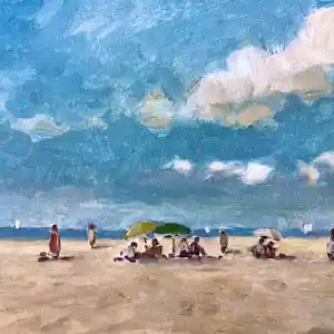 Cor Schaap - Spelen op strand. verkauft für € 50!