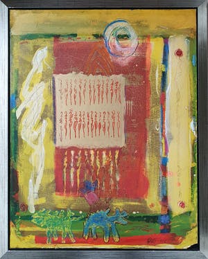 Ad Arma - Schilderij 'Happiness' - ingelijst (Groot) kopen? Bied vanaf 285!