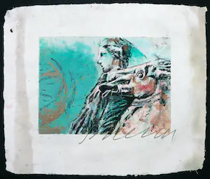 Gerti Bierenbroodspot - Zeefdruk, Godin met paard kopen? Bied vanaf 1!