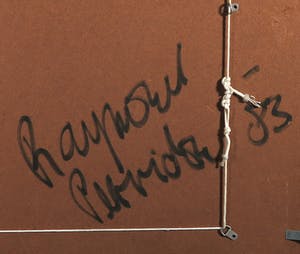 Raymond Perridon - Acryl op papier, Zonder titel - Ingelijst (Groot) kopen? Bied vanaf 80!